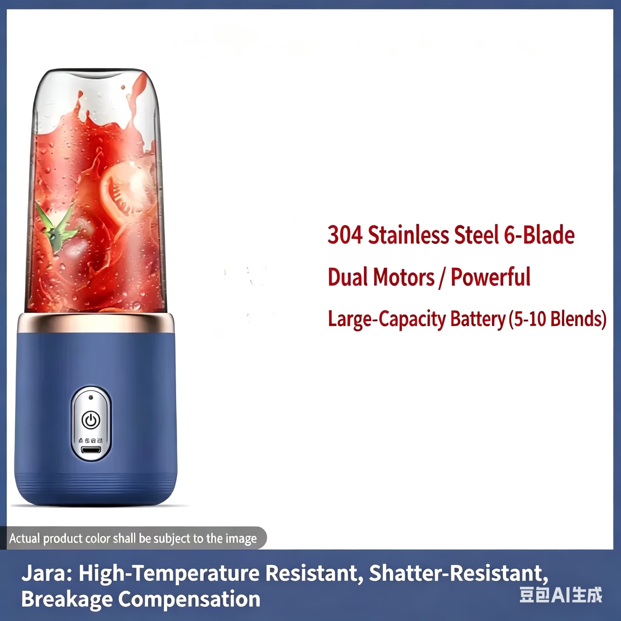 Rechargeable juicer Dual Cup Portable Juice Extractor Mini Blender USB Juice Separator Small Appliance for Home