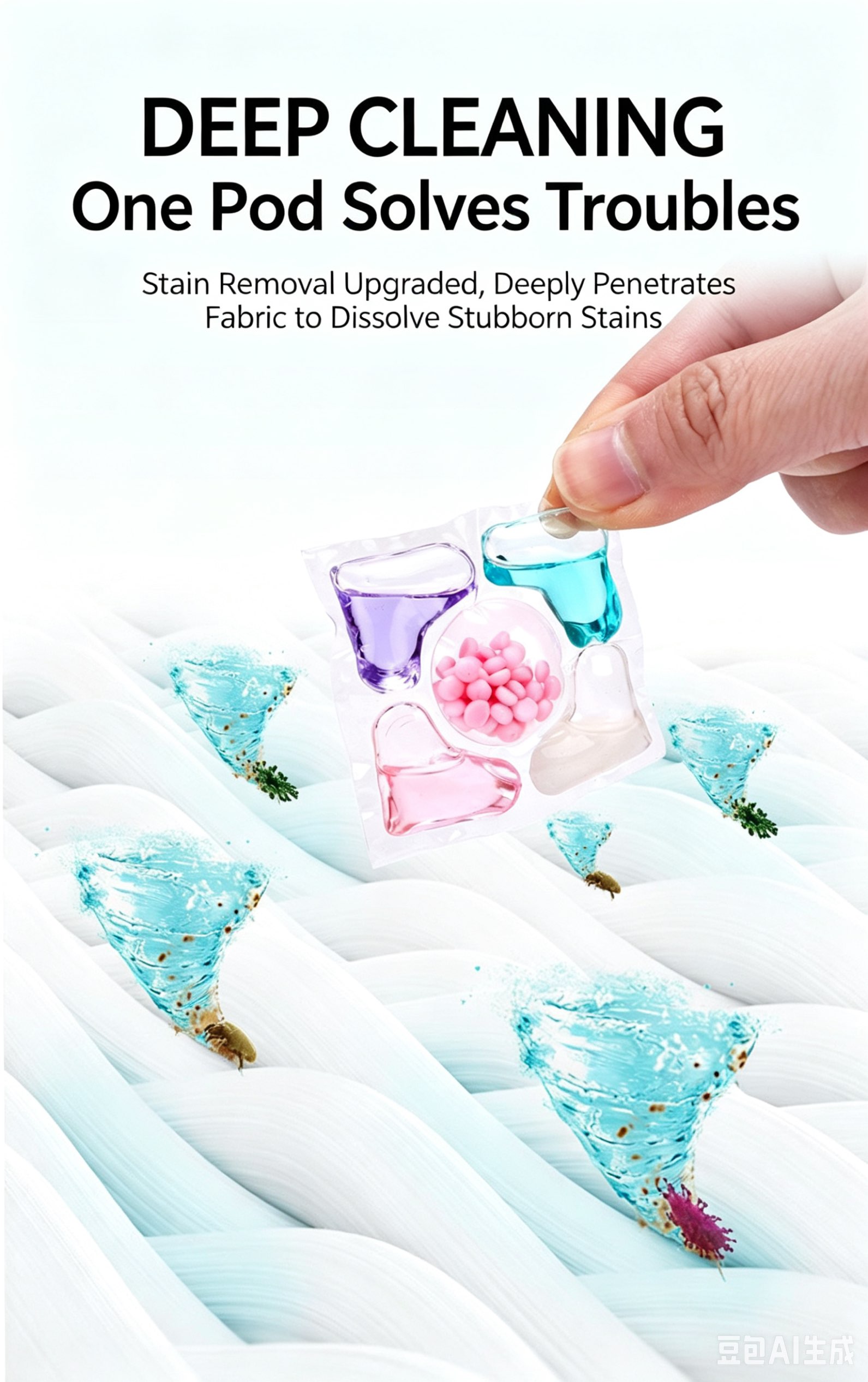 TikTok popular item - One pack of 45-50 multi-functional laundry beads for deep cleaning and stain removal. This laundry bead set is suitable for thewholefamilyand provides long-lasting fragrance. Con