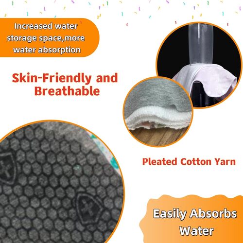 Reusable Washable Sanitary Pads, Organic Cotton Liners, Soft and Breathable, Leak-Proof Lining