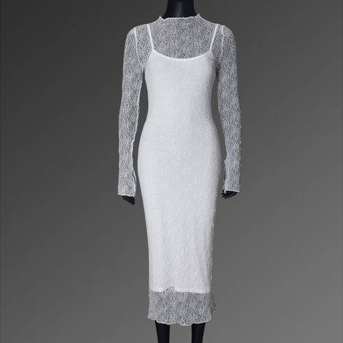 Women's Elegant Bodycon Midi Dress Lace Party Cocktail Wedding Guest Dress