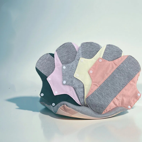 Reusable Washable Sanitary Pads, Organic Cotton Liners, Soft and Breathable, Leak-Proof Lining