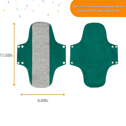Reusable Washable Sanitary Pads, Organic Cotton Liners, Soft and Breathable, Leak-Proof Lining