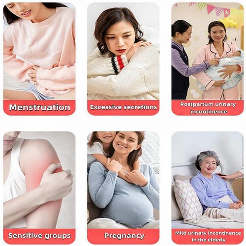 Reusable Washable Sanitary Pads, Organic Cotton Liners, Soft and Breathable, Leak-Proof Lining
