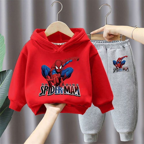 Spider-Man Boys and Girls Hoodie and Pants Set for Toddlers and Big Kids