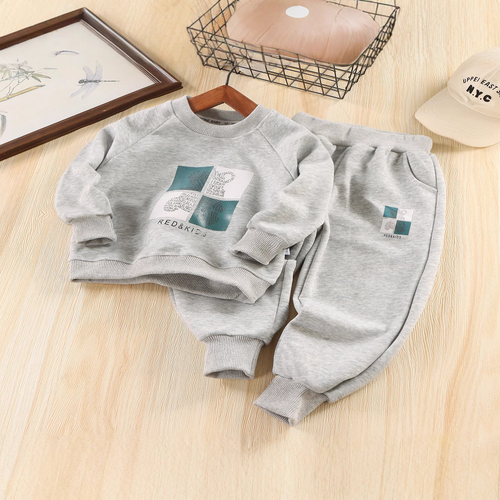 Boys Clothes 2 Piece Long Sleeve Sweatshirt & Pants Casual Kids Boy Fall Winter Outfits Set