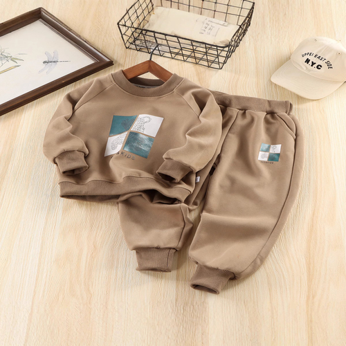 Boys Clothes 2 Piece Long Sleeve Sweatshirt & Pants Casual Kids Boy Fall Winter Outfits Set