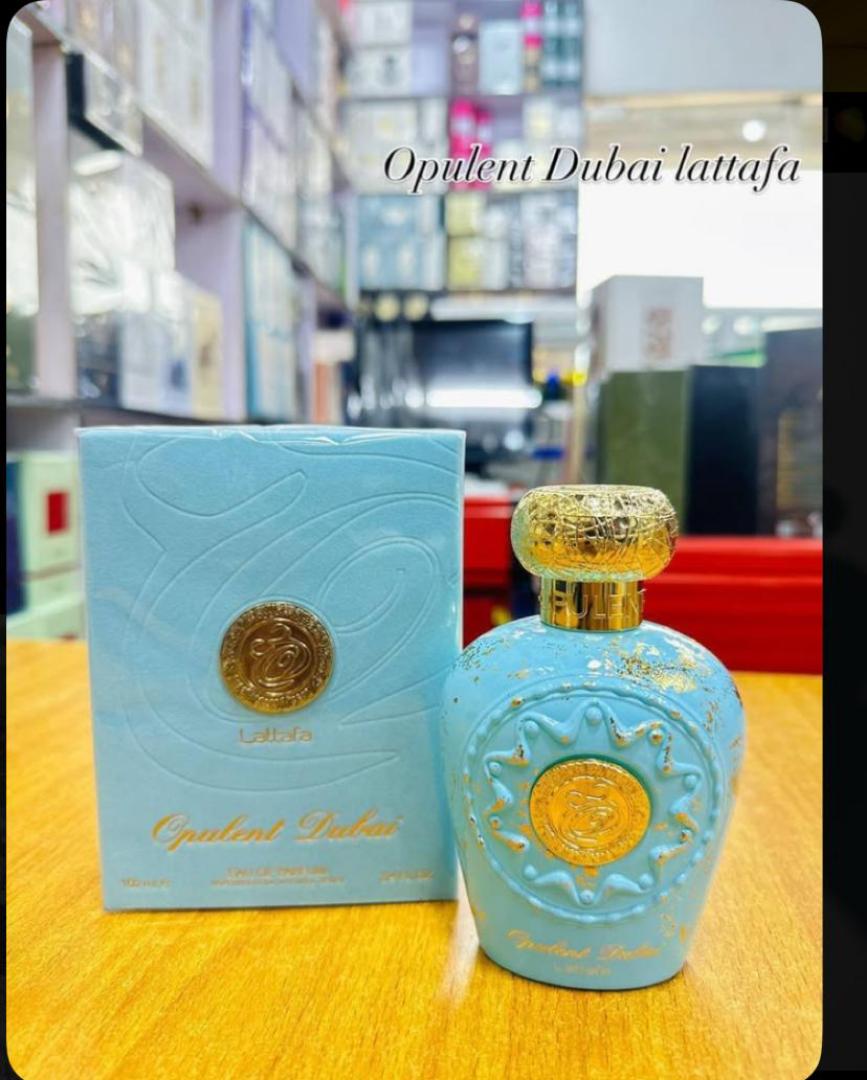 Lattafa Opulent Dubai: Rich gourmand-amber with lemon, saffron, nutmeg, rose, jasmine, guaiac wood, vanilla, tonka, oud, patchouli, musk. Spiced vanilla, creamy florals, smoky oud. Luxurious, sweet