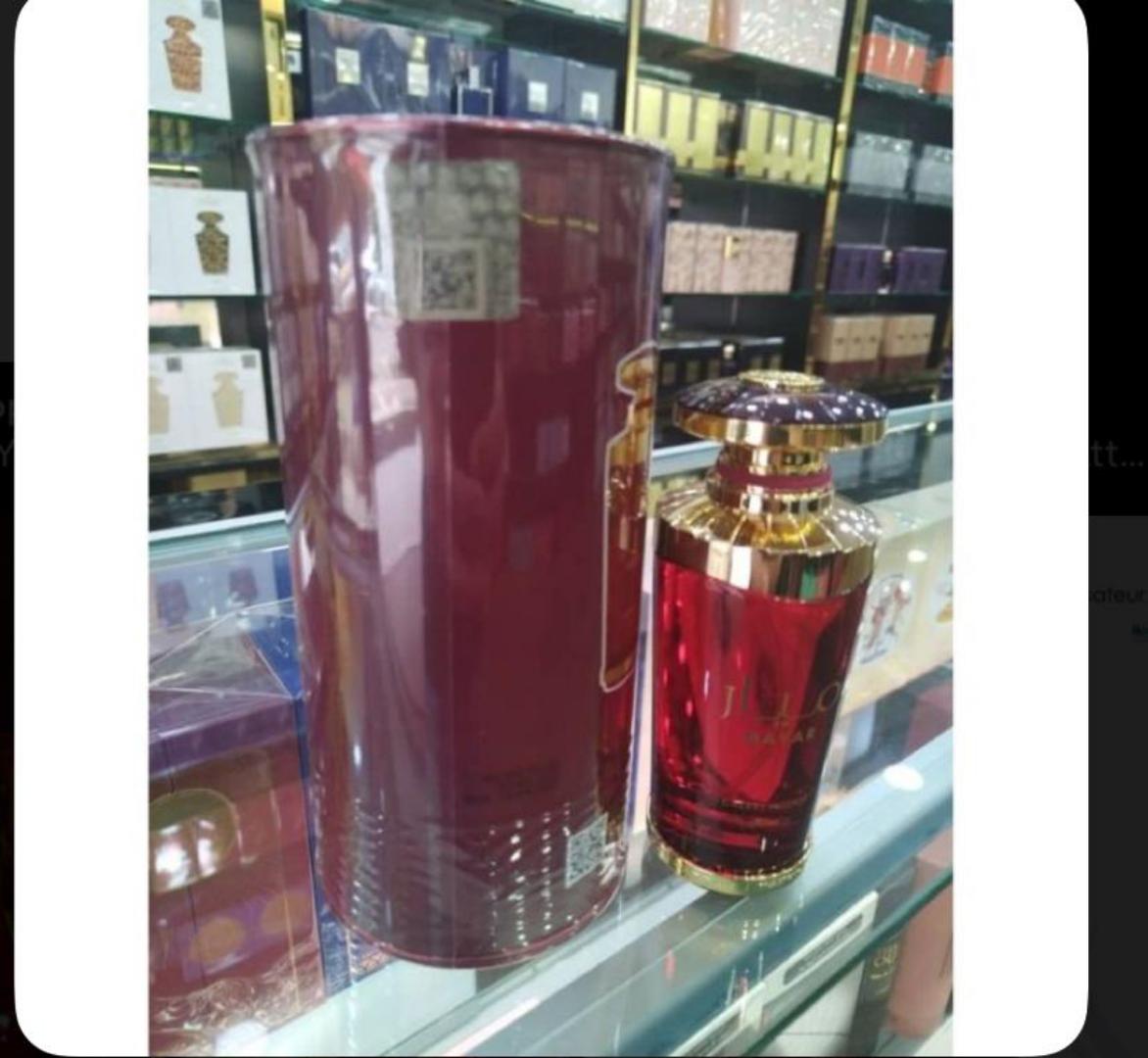 Lattafa Mayar Cherry Intense: Bold fruity-gourmand with juicy candied cherry, berries, almond, rose, vanilla, tonka, musk. Sweet, vibrant, warm, addictive. Smells like cherry jam + almond pastry. Femi