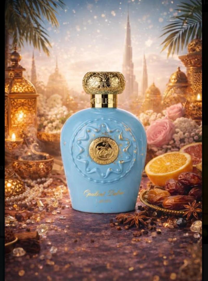 Lattafa Opulent Dubai: Rich gourmand-amber with lemon, saffron, nutmeg, rose, jasmine, guaiac wood, vanilla, tonka, oud, patchouli, musk. Spiced vanilla, creamy florals, smoky oud. Luxurious, sweet