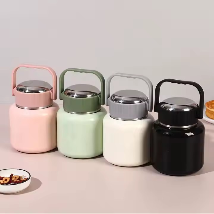 1100ml Stainless Steel Food Flask – Vacuum Insulated Thermal Lunch Box, Leakproof Double Wall Container, Keeps Food Hot & Cold for Hours, Portable Food Jar for Office, School, Travel & Outdoor Use