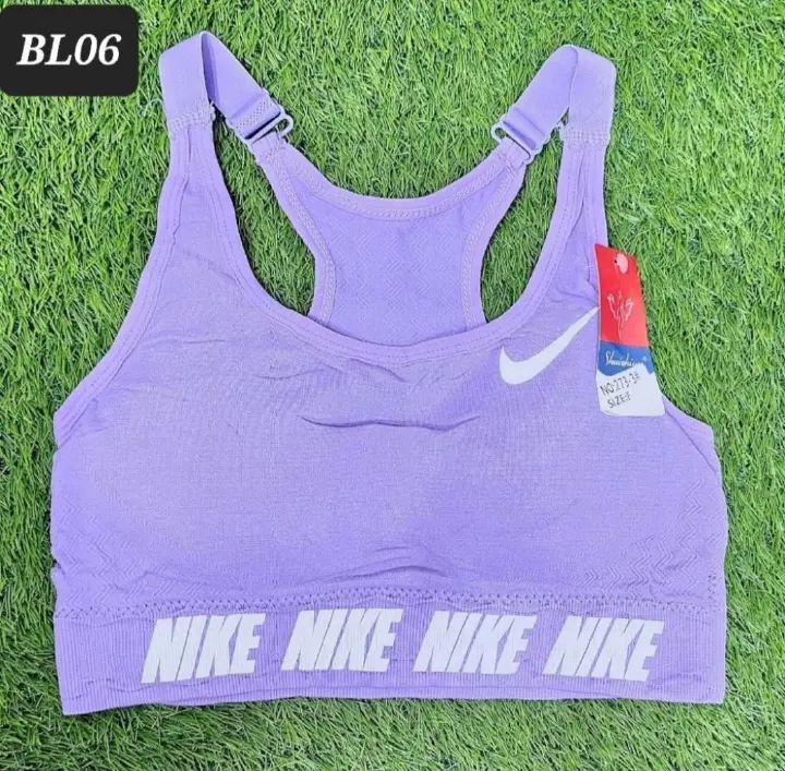 ​BL06 Women’s Seamless Sports Bra - Adjustable Straps Elastic Gym Fitness Crop Top Bralette