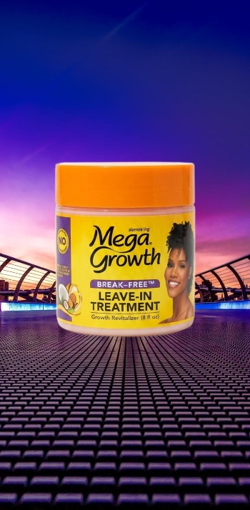Mega Growth Break-Free Leave-In Hair Treatment Cream for Dry & Damaged Hair Growth Moisturizer 8oz