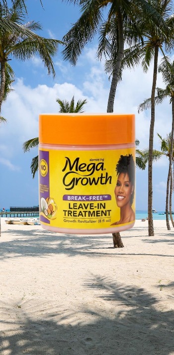 Mega Growth Break-Free Leave-In Hair Treatment Cream for Dry & Damaged Hair Growth Moisturizer 8oz