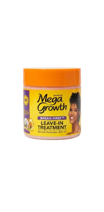Mega Growth Break-Free Leave-In Hair Treatment Cream for Dry & Damaged Hair Growth Moisturizer 8oz