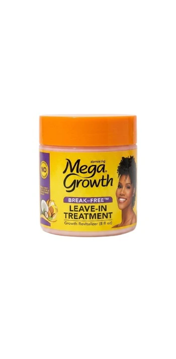 Mega Growth Break-Free Leave-In Hair Treatment Cream for Dry & Damaged Hair Growth Moisturizer 8oz