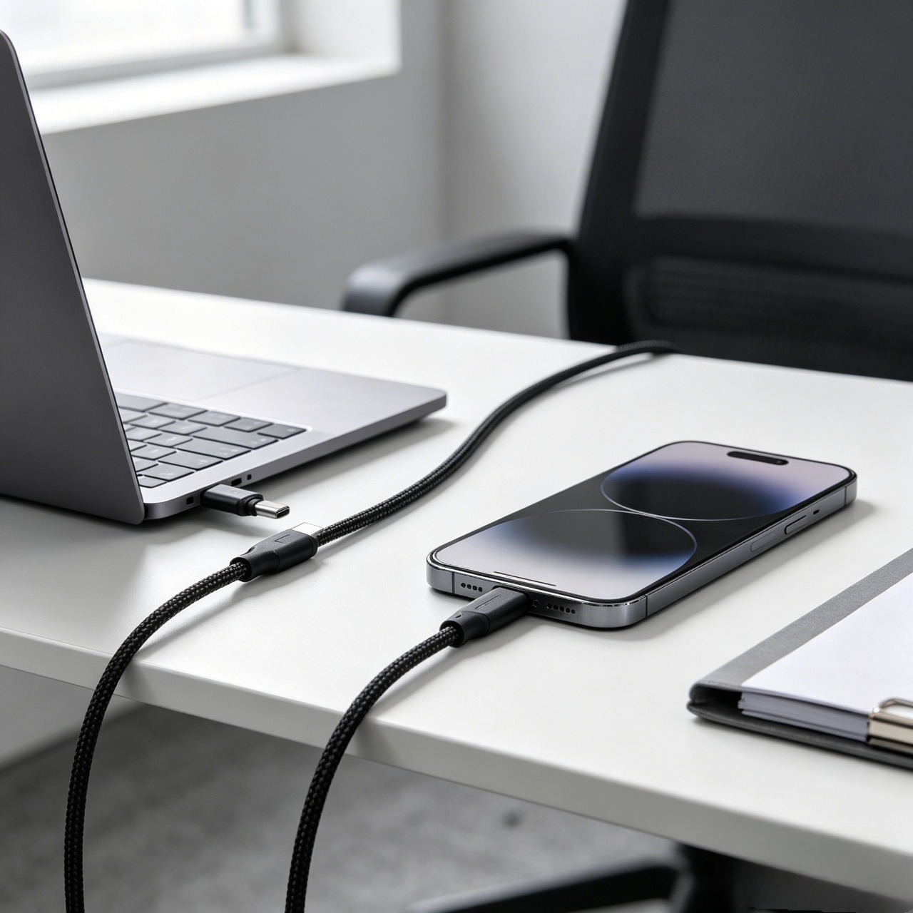 Upgrade Heavy Duty Braided USB-C to Lightning / Type-C PD Fast Charging Cable (1m) Durable Data Lead (Extemely Fast) Charging Cable USB Cables Phone Charger For Samsung Xiaomi Huawei tecno xiaomi