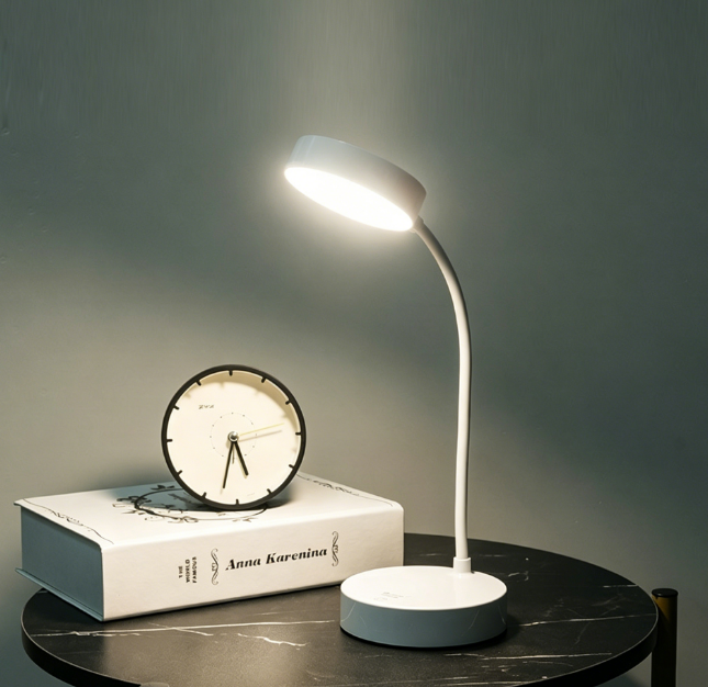 Rechargeable LED Desk Lamp, Touch Control Foldable Eye-Care Reading Light, USB Charging Portable Night Light for Student Study, Bedroom, Office, Dining Room, Home Decor & Gifts