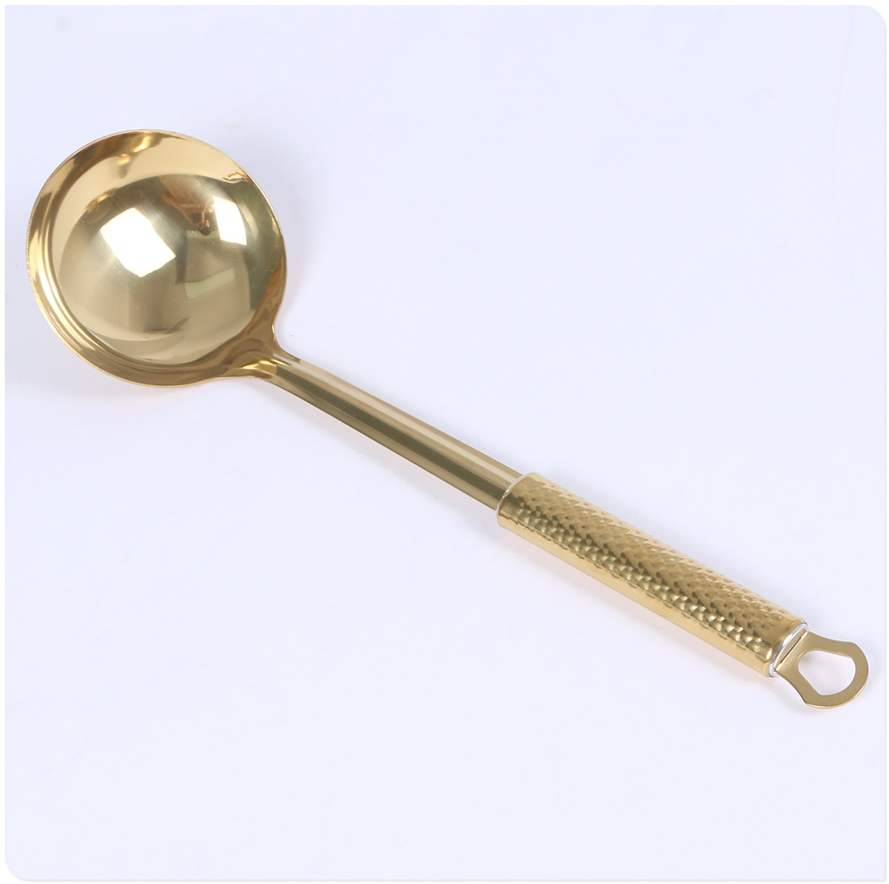 Stainless Steel Ladle & Spatula Heat Insulation Handle Kitchen Cooking Tool Easy to Clean