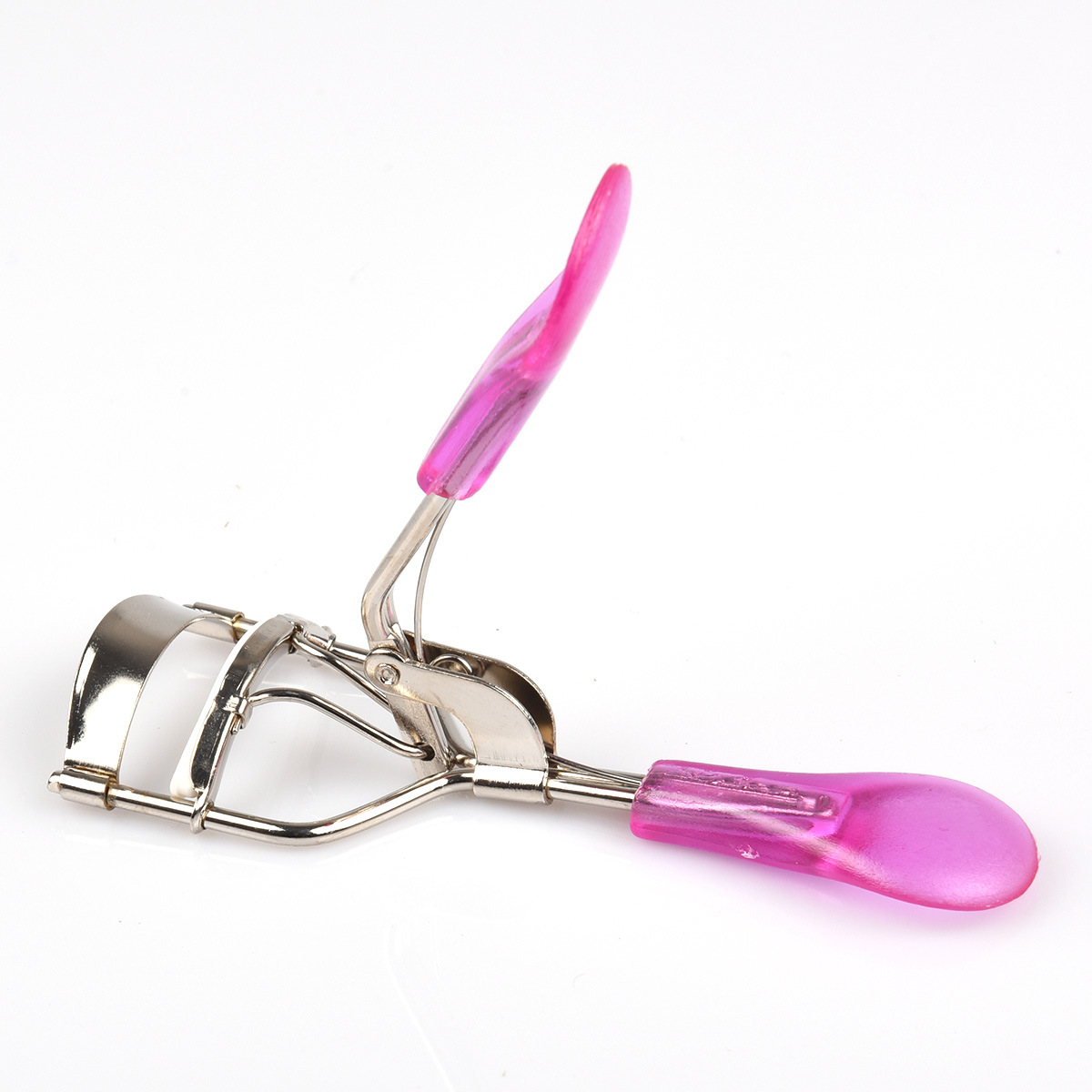 Pink Eyelash Curler for Women, Professional Eyelash Lift Tool with Pink Handle, Reusable Eye Lash Curler for Girls, Natural Eyelash Shaping Makeup Tool