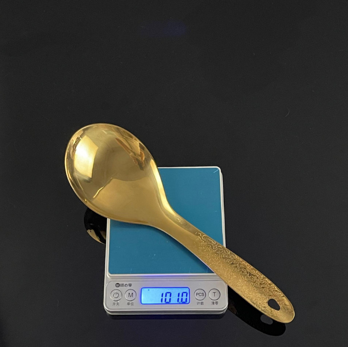 Stainless Steel Rice Spoon Durable Large Handle Dinner Spoon Multifunctional Kitchen Scoop Vertical Mixing Shovel Household Cooking Utensils for Home Dining Use