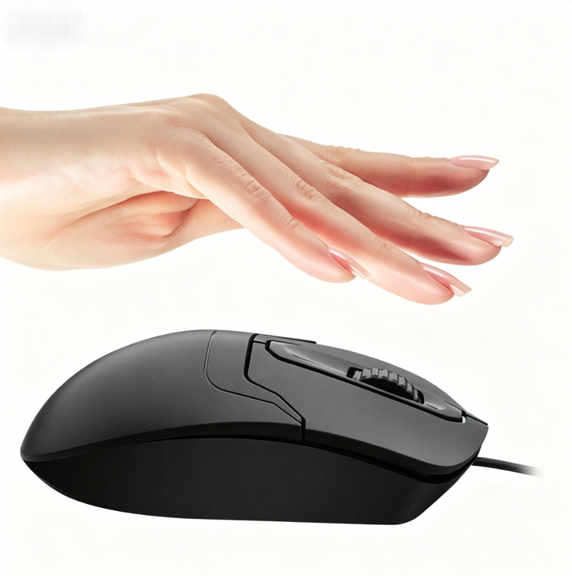 Black Wired USB Computer Mouse, Ergonomic Comfort Grip Wired Mice, Durable Office Desktop Mouse for Kenya Home & Work