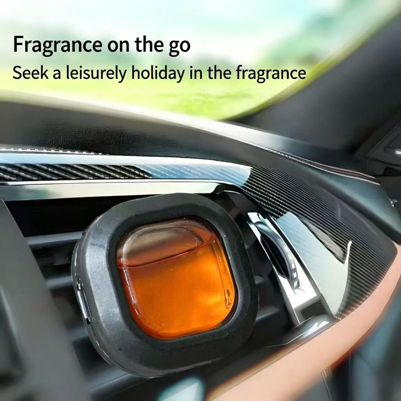 Car Air Freshener Vent Clip Bottle Ornament Air Vent Perfume Essential Oil Diffuser Long Lasting Natural Fragrance Aromatherapy, Multiple Scent Options for Car Odor Removal