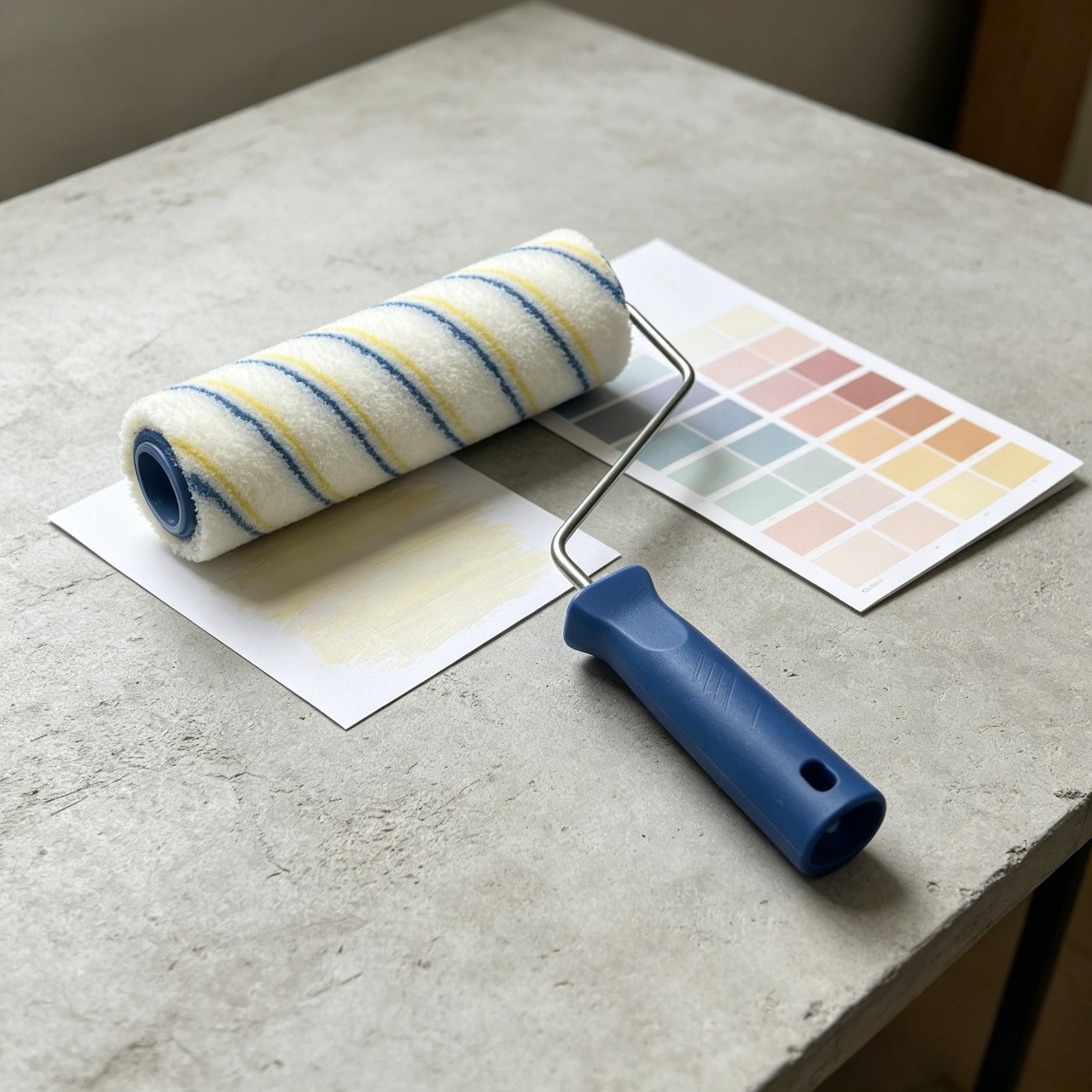 Professional Well designed painting roller brush Paint Rollers with Paint Roller Frame for Painting Walls High-Density Fiber for Smooth Wall Painting Ideal for high walls and ceilings