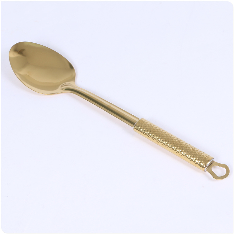 Stainless Steel Ladle & Spatula Heat Insulation Handle Kitchen Cooking Tool Easy to Clean