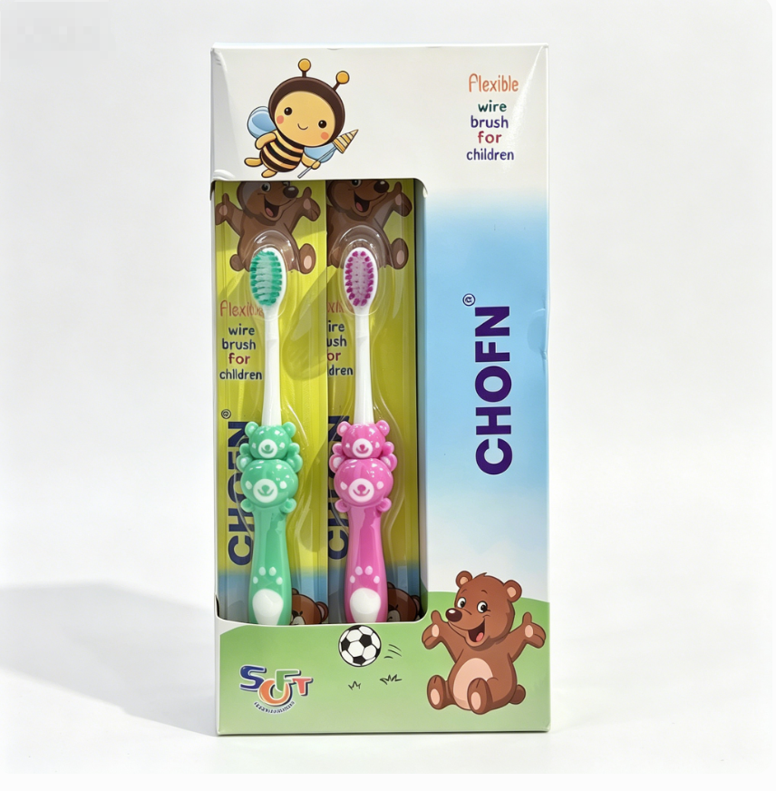 12Pcs Mixed Color Cartoon Kids Toothbrush, Soft Bristle Children Toothbrush, Ergonomic Handle BPA Free Cute Toothbrush for Kids Over 3 Years Old Daily Oral Cleaning