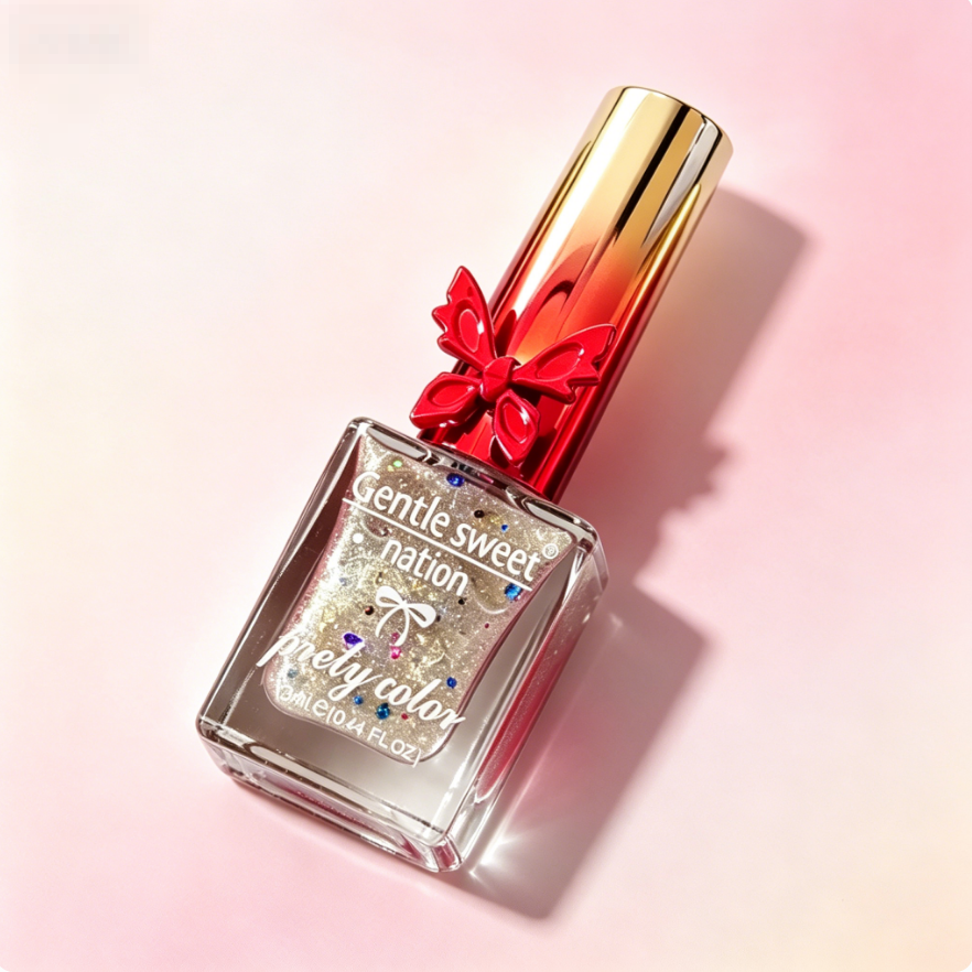 Quick Dry 4 Colors Nail Polish, Crack Resistant Long-Lasting Salon Grade Nail Coating view 7