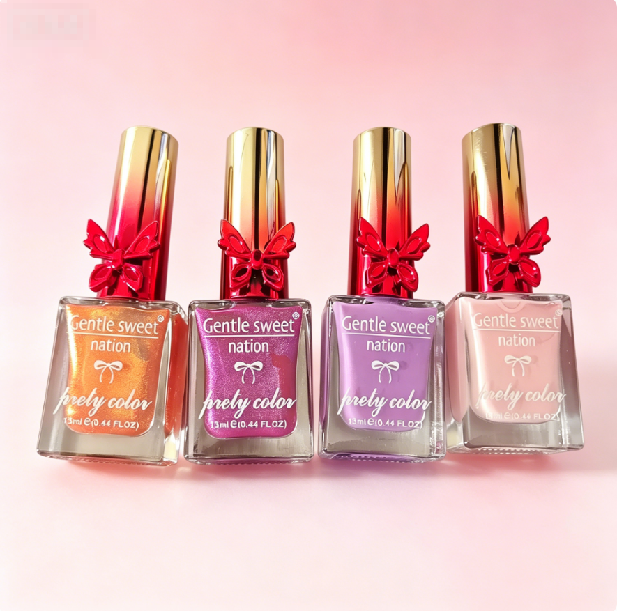 Long Lasting 4 Colors Nail Polish Set, Quick Dry Crack Resistant Nail Varnish, Glossy Waterproof Daily Party Manicure for African Ladies view 4