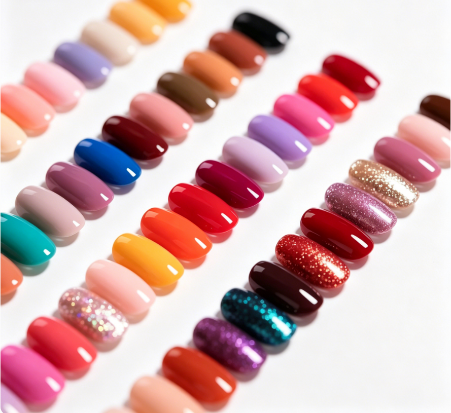 Quick Dry 4 Colors Nail Polish, Crack Resistant Long-Lasting Salon Grade Nail Coating view 5