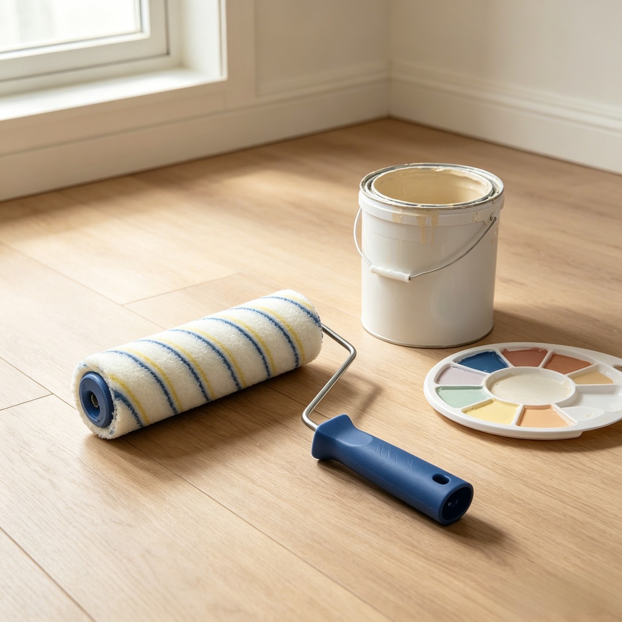 Professional Well designed painting roller brush Paint Rollers with Paint Roller Frame for Painting Walls High-Density Fiber for Smooth Wall Painting Ideal for high walls and ceilings