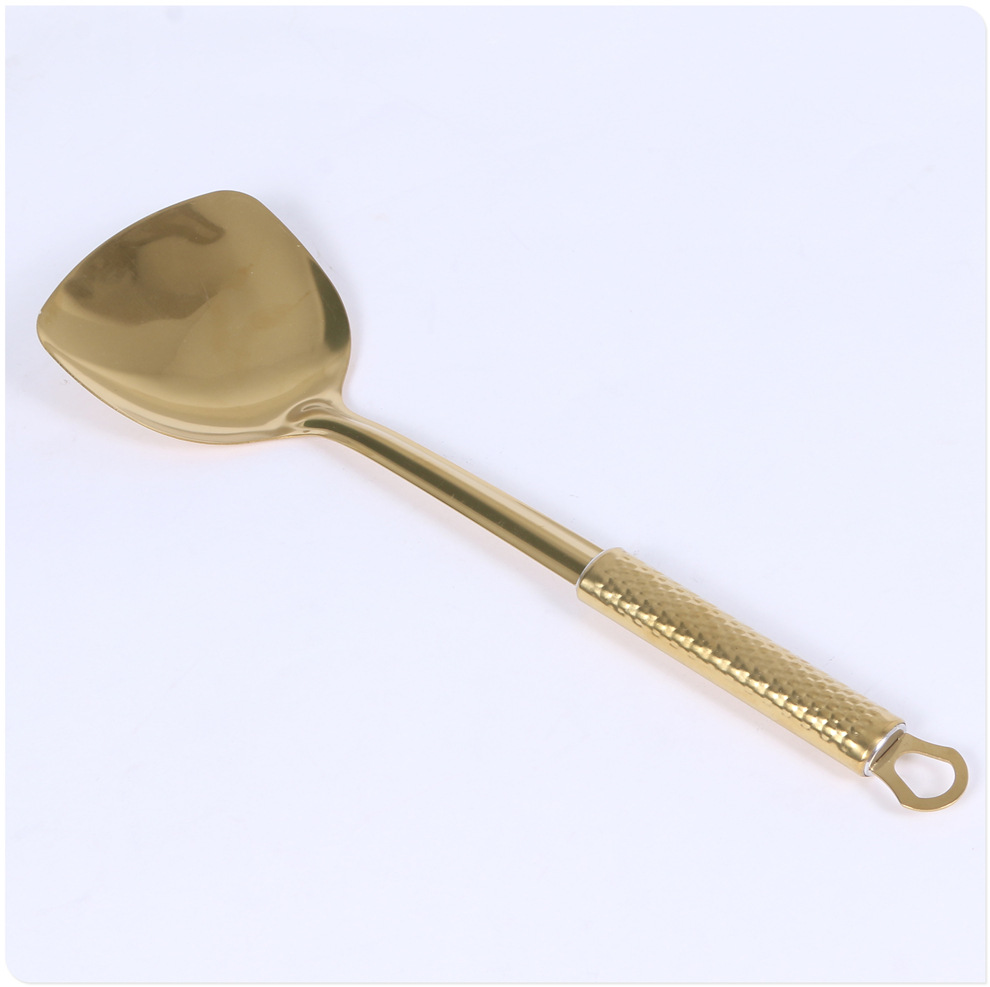 Stainless Steel Ladle & Spatula Heat Insulation Handle Kitchen Cooking Tool Easy to Clean
