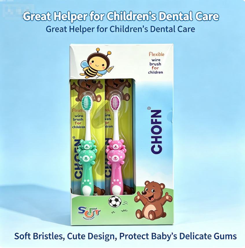 12Pcs Mixed Color Cartoon Kids Toothbrush, Soft Bristle Children Toothbrush, Ergonomic Handle BPA Free Cute Toothbrush for Kids Over 3 Years Old Daily Oral Cleaning