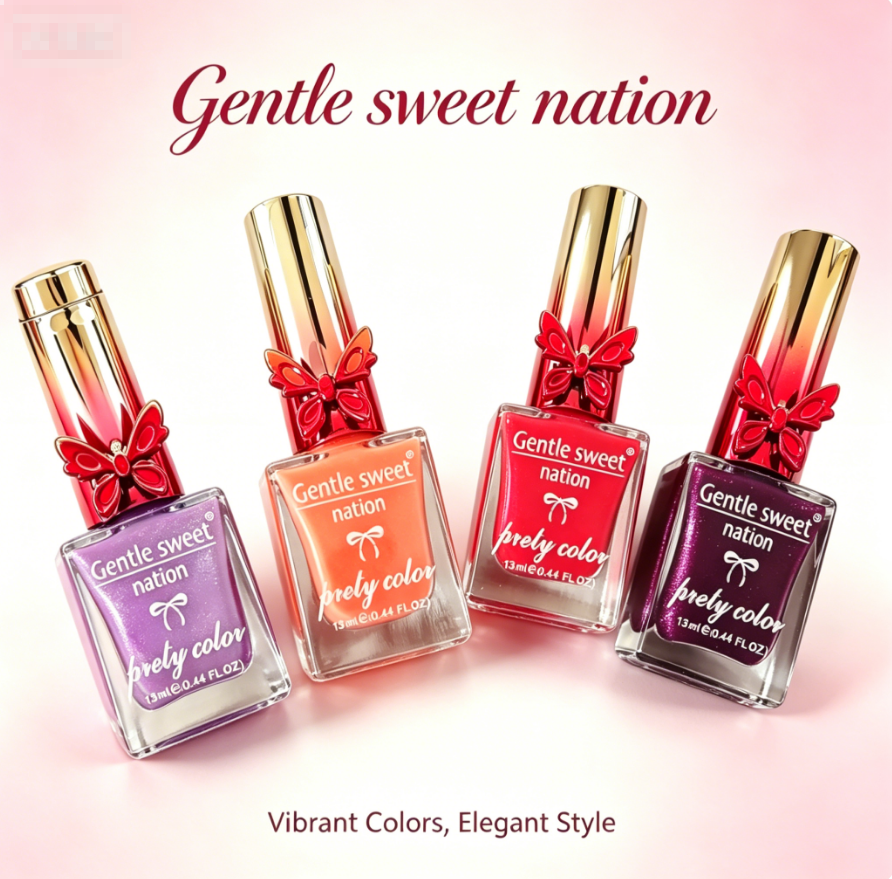 Quick Dry 4 Colors Nail Polish, Crack Resistant Long Lasting Glossy Nail Coating, Daily Beauty Nail Varnish For Women