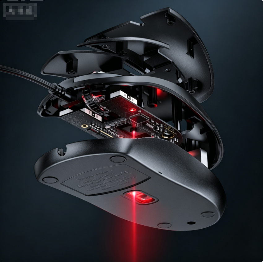 Black Wired USB Computer Mouse, Ergonomic Comfort Grip Wired Mice, Durable Office Desktop Mouse for Kenya Home & Work