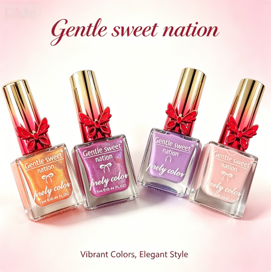 Long Lasting 4 Colors Nail Polish Set, Quick Dry Crack Resistant Nail Varnish, Glossy Waterproof Daily Party Manicure for African Ladies view 3