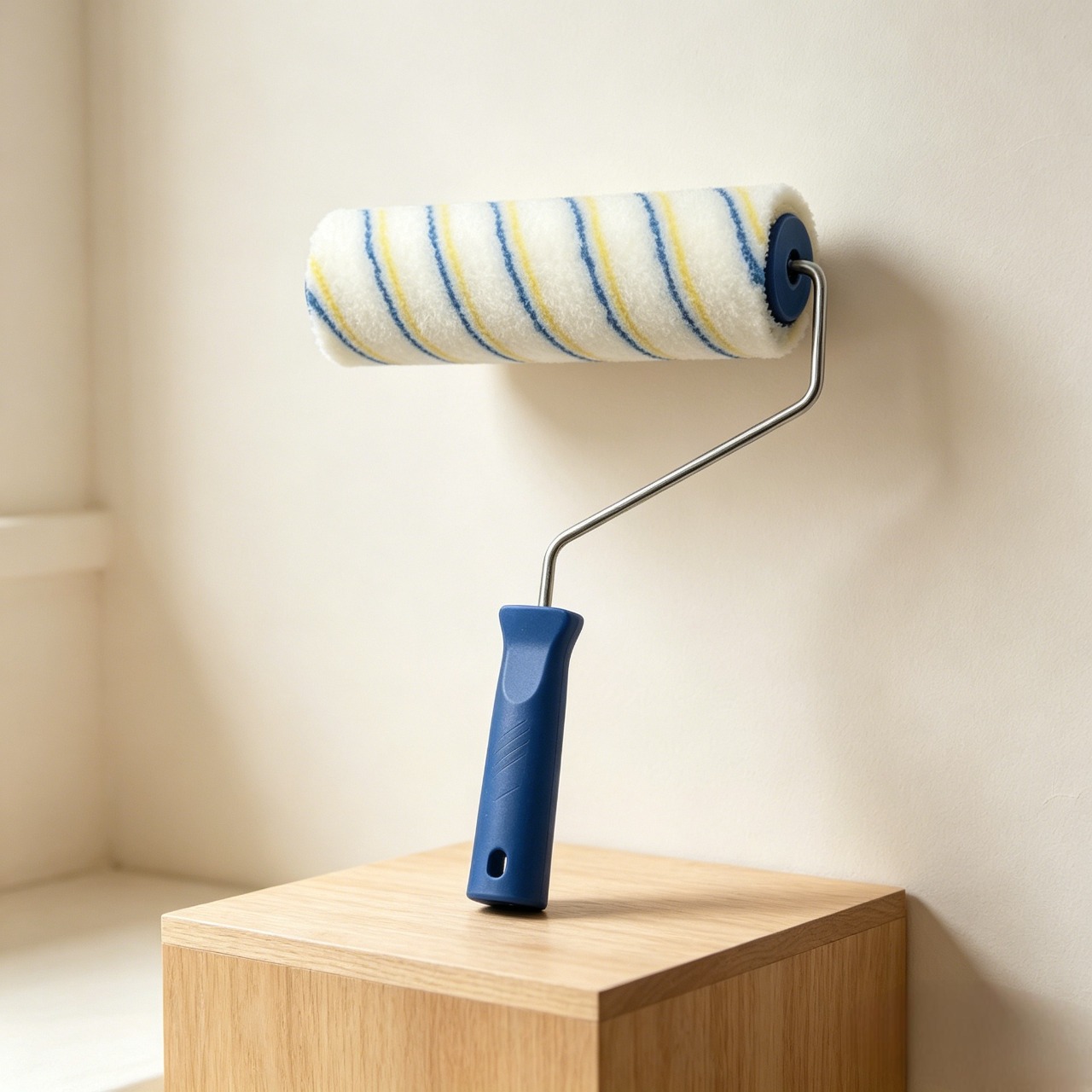 Professional Well designed painting roller brush Paint Rollers with Paint Roller Frame for Painting Walls High-Density Fiber for Smooth Wall Painting Ideal for high walls and ceilings