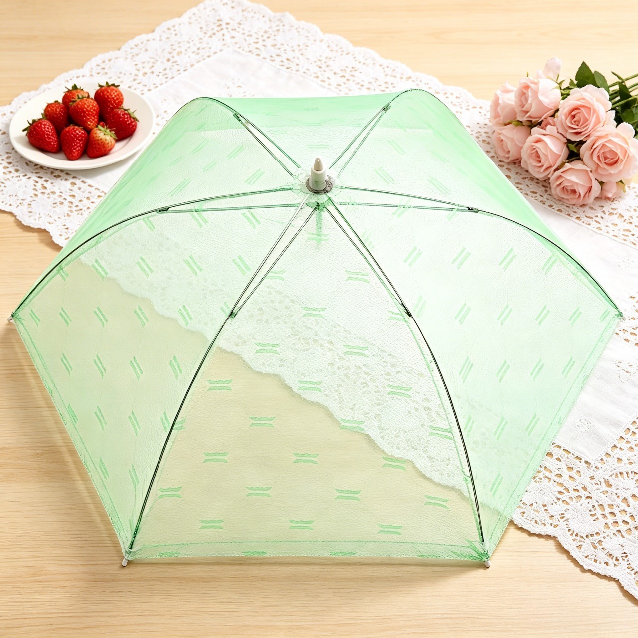 Food cover, Mesh food net, Foldable food cover, Anti-fly cover, Table food protector,Kitchen dust cover, Reusable food mesh，Large Foldable Mesh Food Cover, Anti-Fly Dustproof Table Food Protector