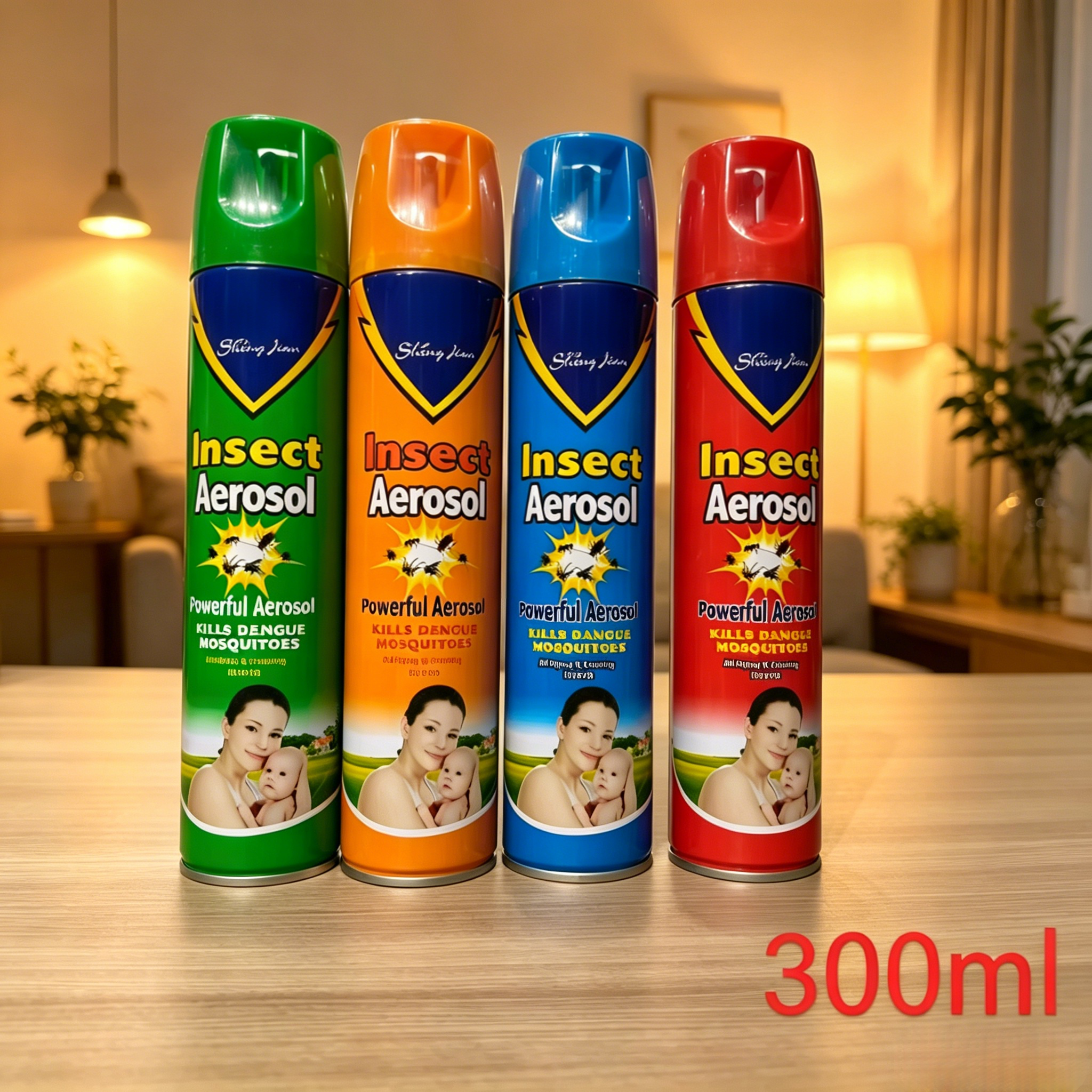 300ML Scent Powerful Insecticide Spray Fast Kill Mosquito Flea Fly Crawling Bugs Home Family Pest Control Spray Insect killer spray, mosquito repellent spray, flea remover, flying insect spray