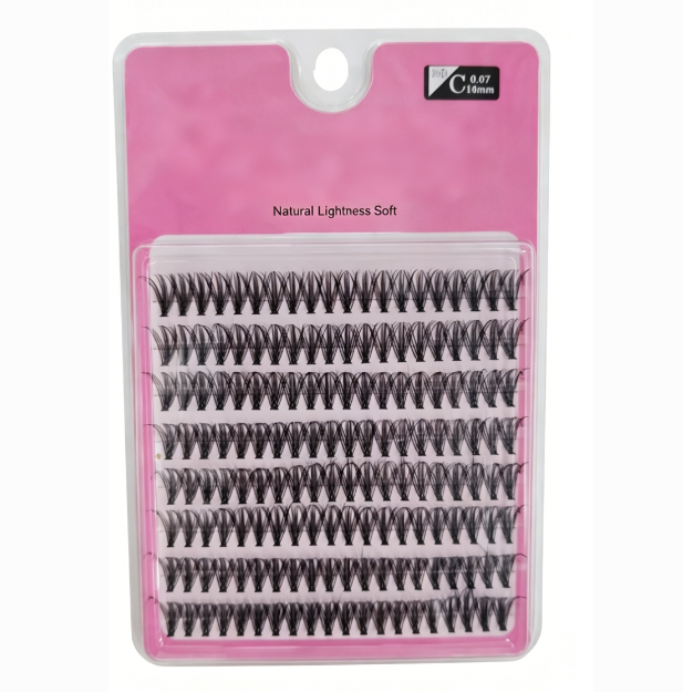 DIY Segmented false eyelash set, large capacity dense single cluster of false eyelashes 10cm/14cm Curly Mink False Eyelashes, Soft Lightweight Volume Lashes