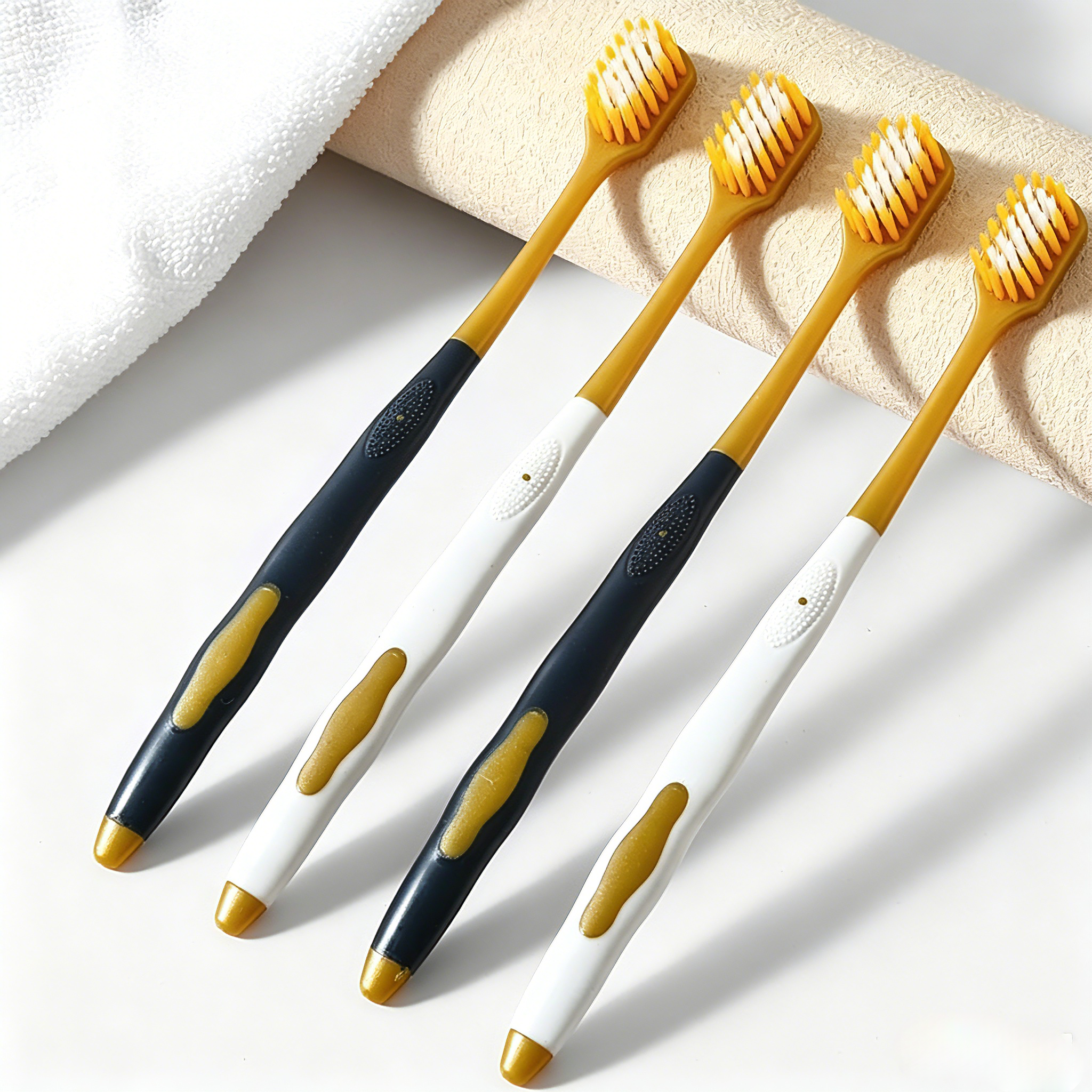 Soft Bristle Adult Toothbrush 6pcs Pack Wide Head Gentle Clean For Teeth & Gum Daily Home Use