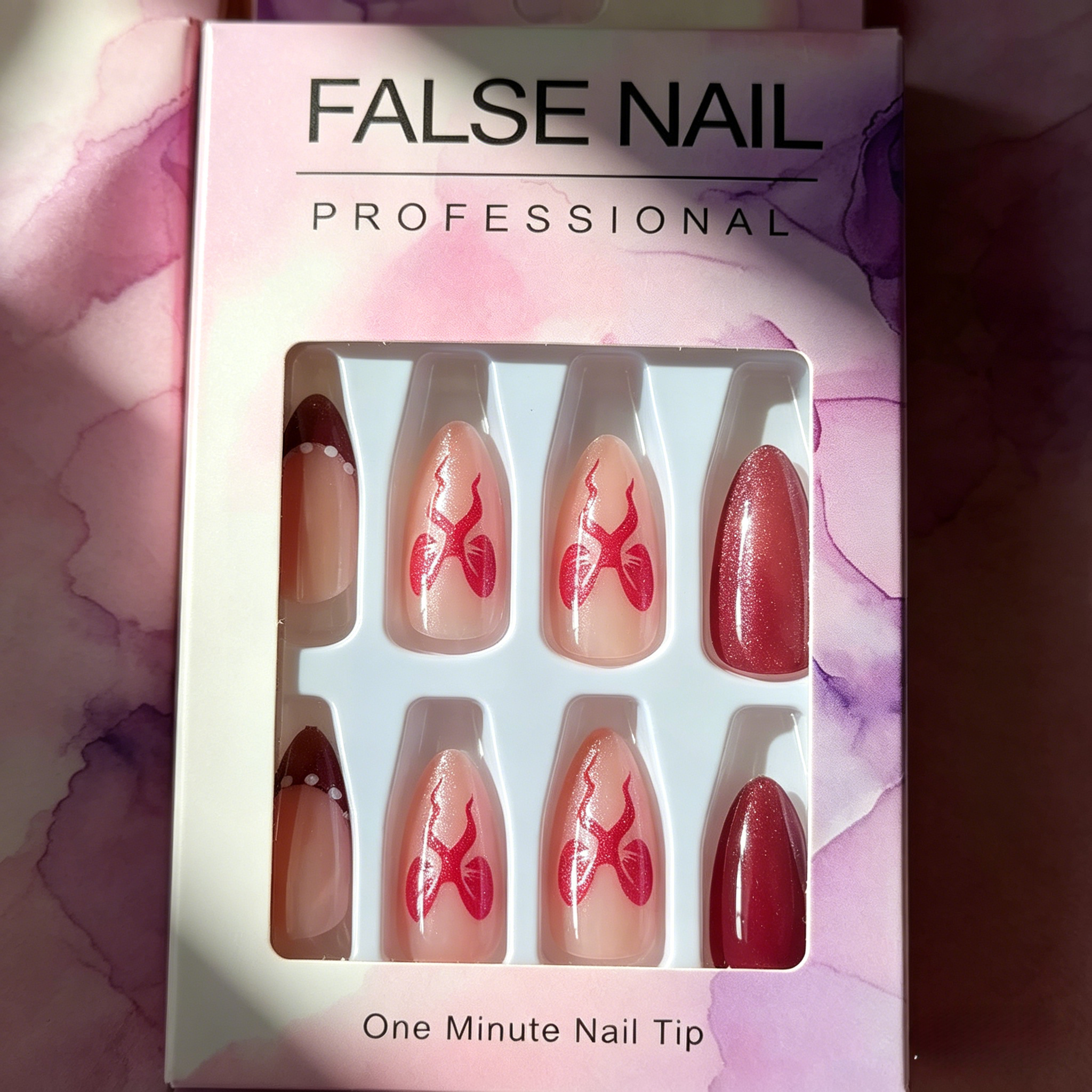 French False Nails（Give away jelly gelatin） Fake Nail Tips, Reusable Stick On Nails, Natural Nude Press Ons, Coffin Shape False Nails, Easy Glue On Nails, DIY Manicure Kit, Quick Press On Nails view 8