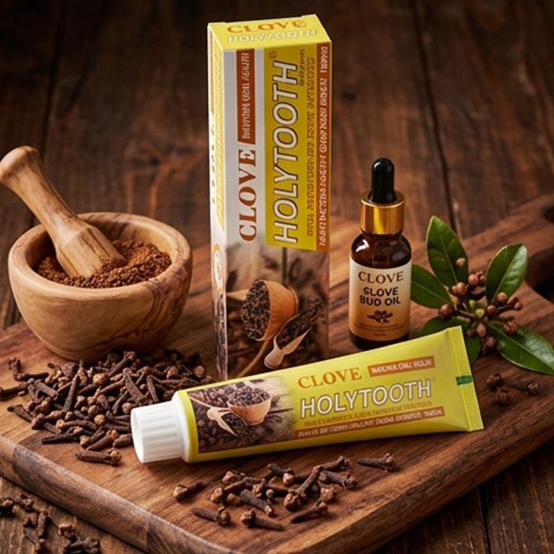 Toothpaste Clove Flavour Holytooth Toothpaste Whitening Toothpaste  Fresh Breath Anti Cavity Gum Care Deep Cleaning Daily Oral Care