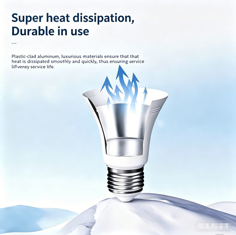 12W/15W rotary LED bulbs, energy-saving indoor lighting products, suitable for homes, kitchens, bedrooms and factories.