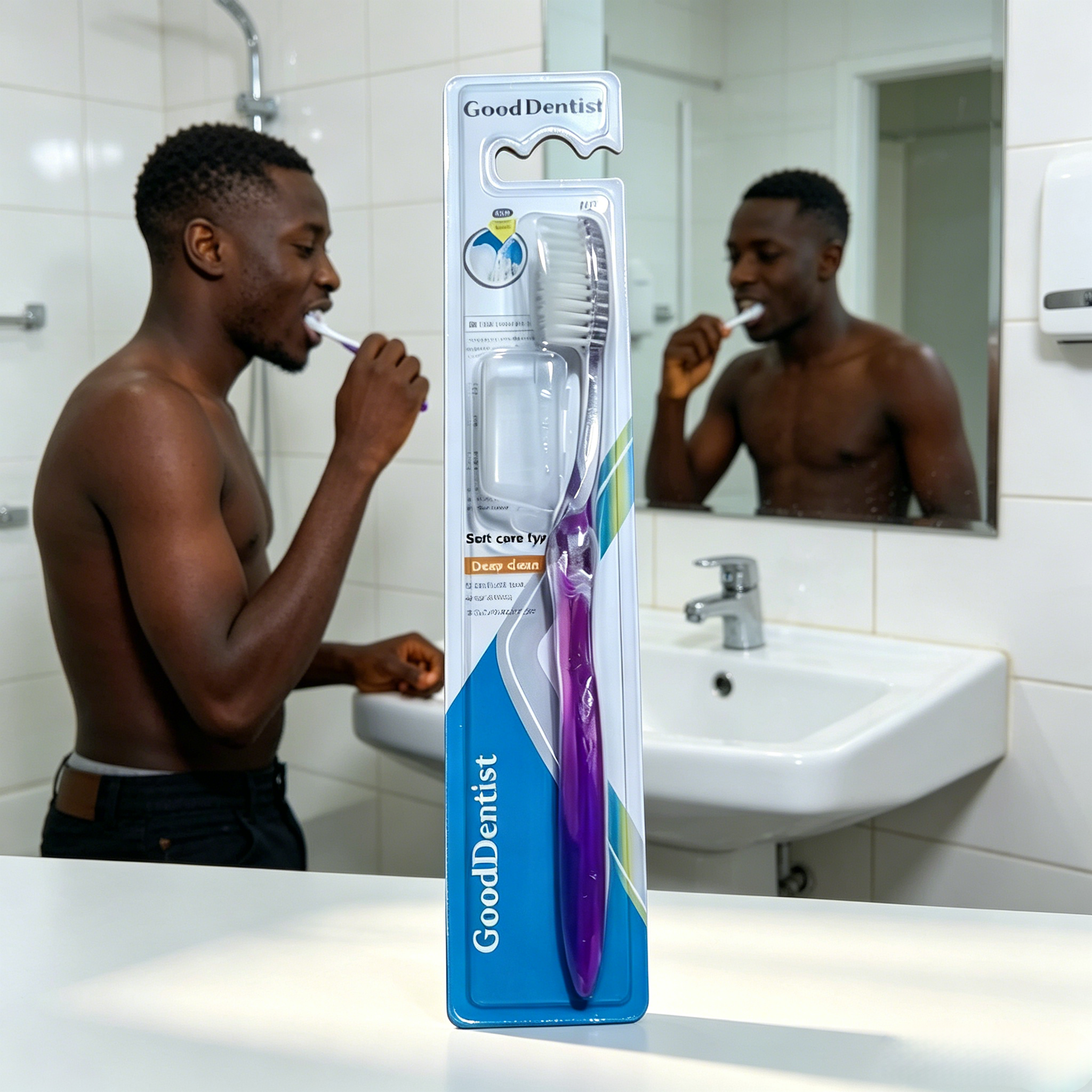 Soft Bristle Wide Head Adult Toothbrush Gentle Clean Oral Care Daily Home Use Soft Bristle Adult Toothbrush  Pack Wide Head Gentle Clean For Teeth & Gum Daily Home Use