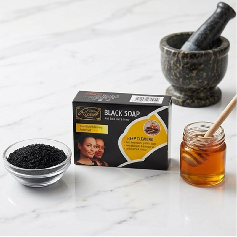 Soap Black Seed & Honey Black Soap | Face & Body Cleanser for Acne, Brightening & Anti-Aging Black seed honey soap, face body wash, anti-acne soap, skin brightening soap, deep cleansing soap