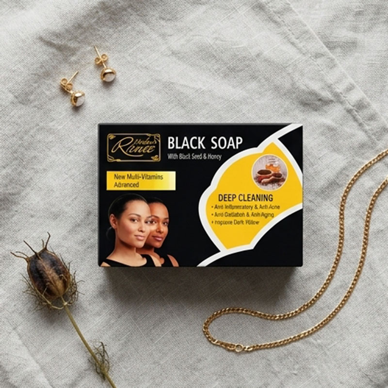 Soap Black Seed & Honey Black Soap | Face & Body Cleanser for Acne, Brightening & Anti-Aging Black seed honey soap, face body wash, anti-acne soap, skin brightening soap, deep cleansing soap
