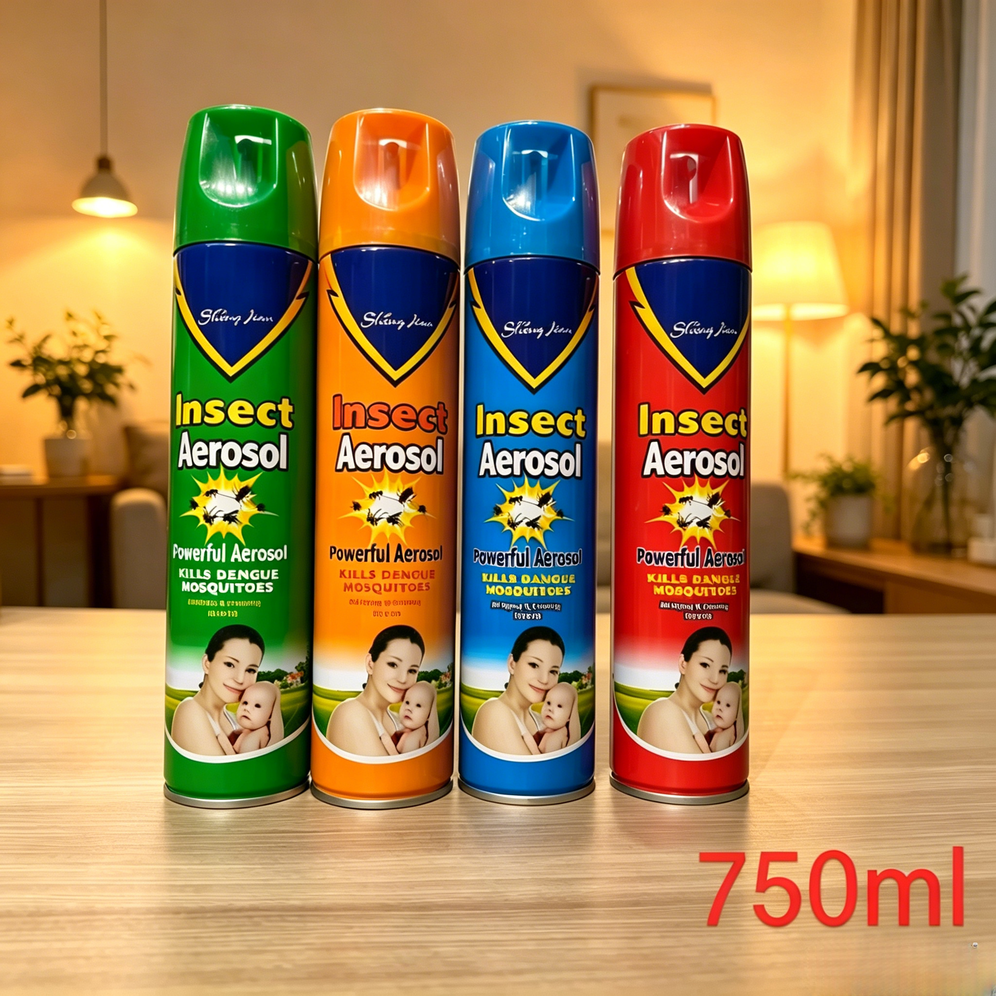 750ml Insect killer spray, mosquito repellent spray, flea remover, flying insect spray, crawling bug killer, home pest control, family protection spray,fragrance insecticide